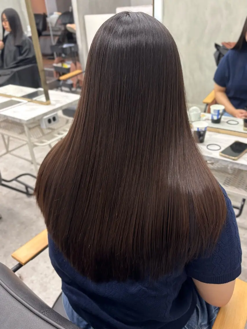 セミロング 髪質改善 トリートメント トリートメント ヘッドスパ ヘアセット 西山奈那 🎀【zina新宿】のヘアスタイル
