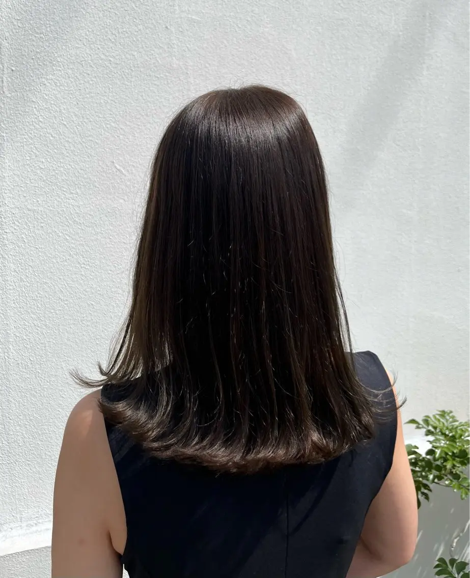 カラー オリーブカラー bisou hair Kayanoのヘアスタイル