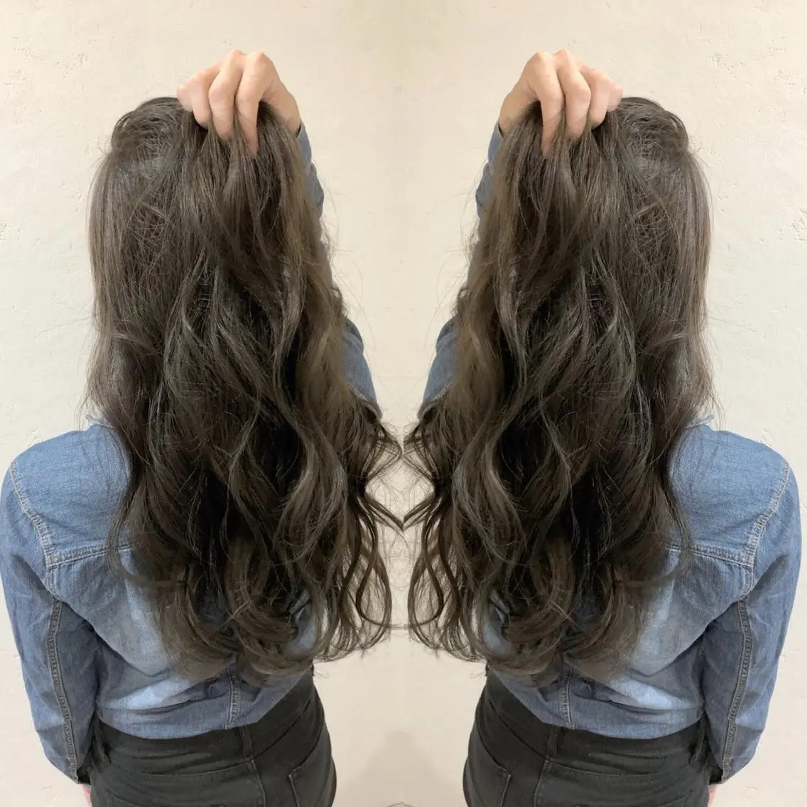 ロング カラー グレージュ カット ヘアカラー トリートメント 髪質改善✨透明感 カラー🫧KAORIのヘアスタイル