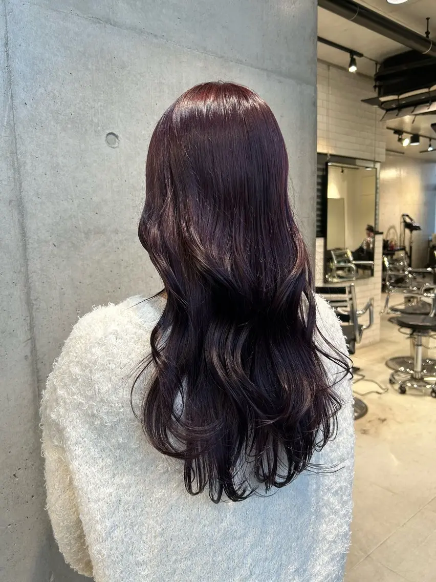 ロング カラー ヘアアレンジ カット ヘアカラー トリートメント ボブ艶モテカラー🫧 カリンのヘアスタイル