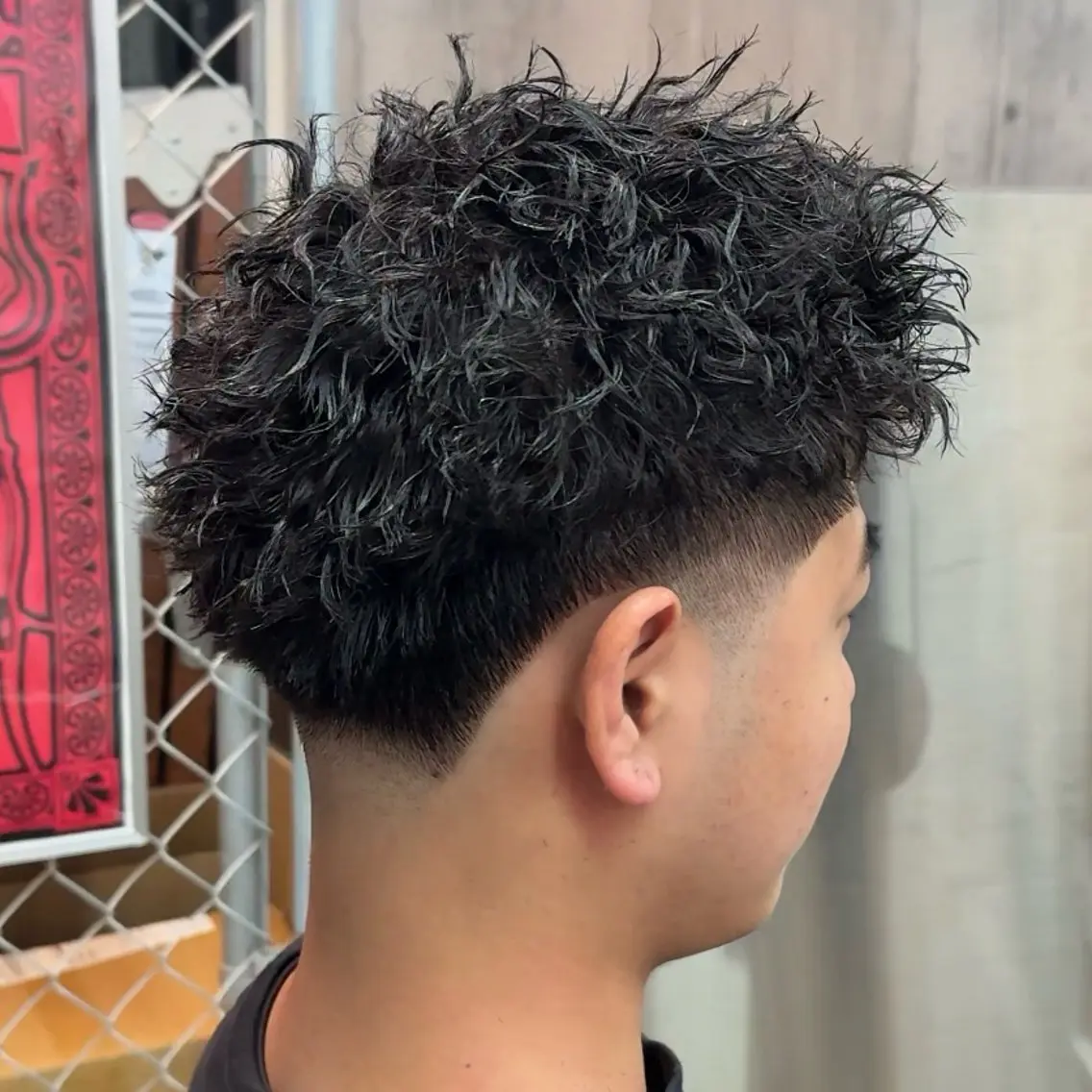 ショート パーマ ヘアアレンジ メンズ MENIN メンズ サロン 望月 涼太のヘアスタイル