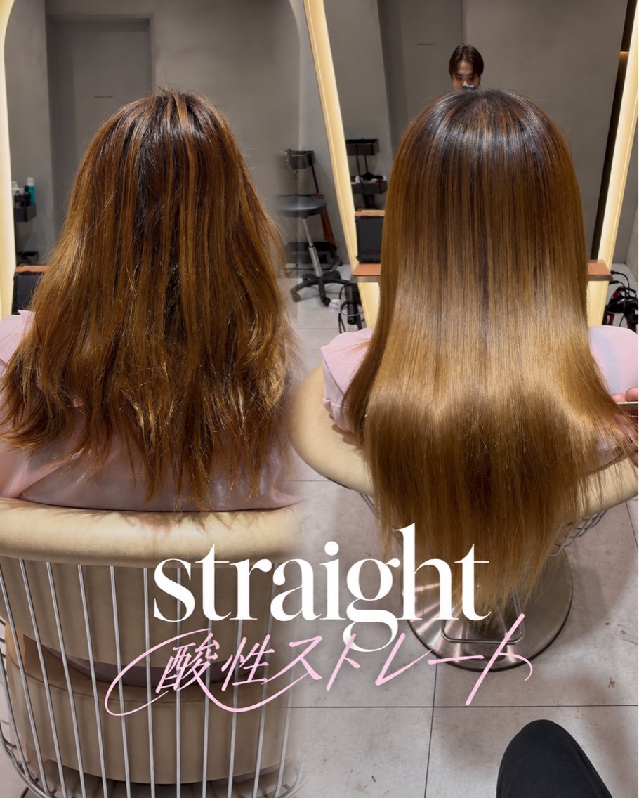 ミディアム カット 縮毛矯正 トリートメント REIYA 縮毛矯正 透明感カラーのヘアスタイル