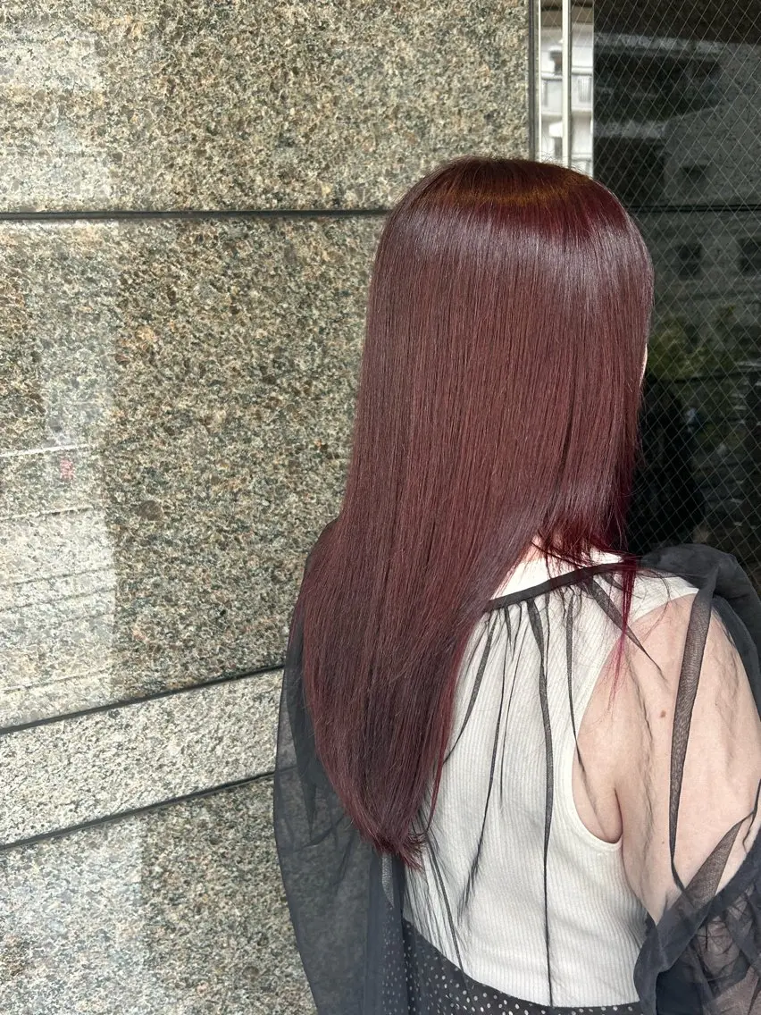 ロング 田中 らなのヘアスタイル