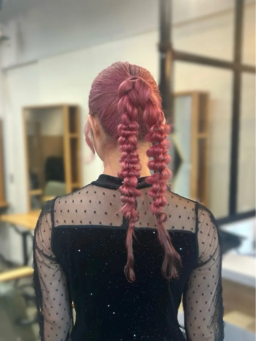 ヘアアレンジ ヘアセット 💖韓国ヘア/ハイト ーン💖mikotoのヘアスタイル