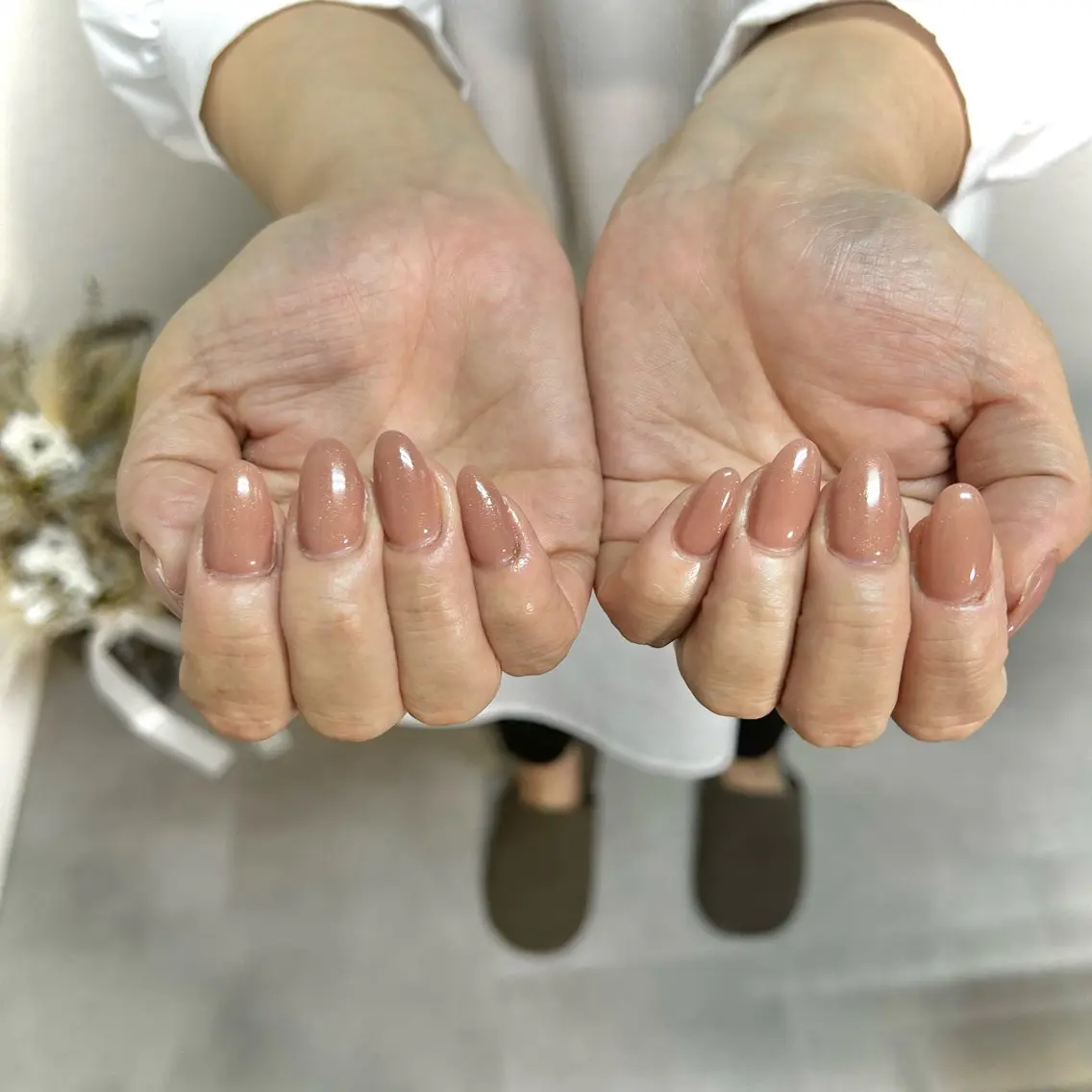 ネイル 長さ出し シンプルネイル Lulea nailのネイルデザイン