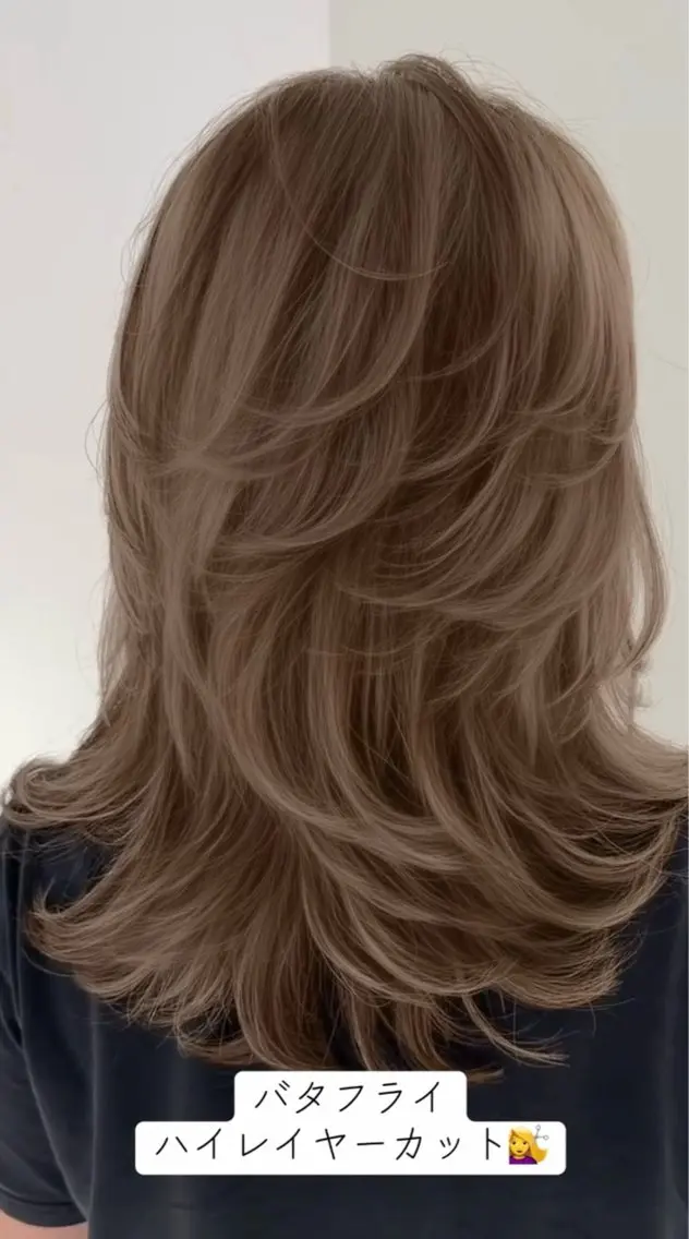 セミロング カラー ブリーチ ダブルカラー ブリーチなしカラー カット ヘアカラー 大阪梅田/レイヤー/ ハイライト/yuuのヘアスタイル