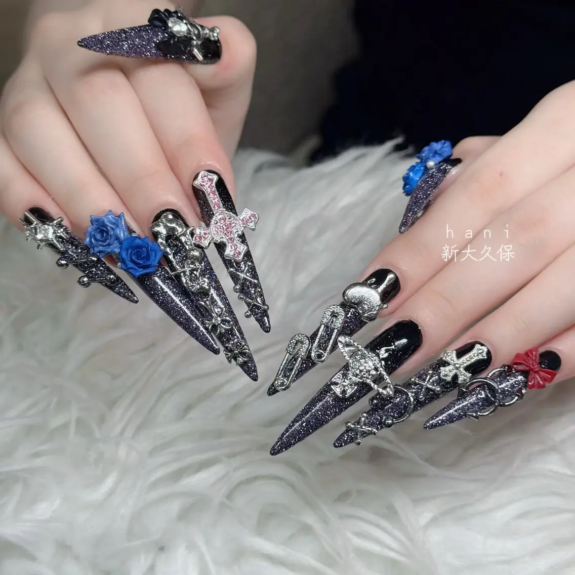 ネイル フットネイル フレンチネイル グラデーション 韓国ネイル ロングネイル ハンドネイル Hani Nail Salonのネイルデザイン