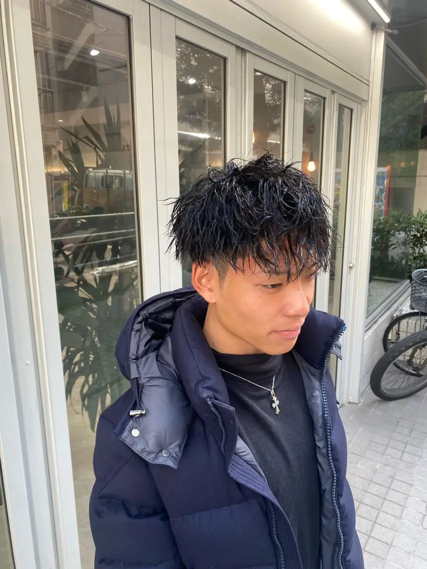 《🔥HAYATO指名限定🔥》カット＋ケアツイストパーマ＋マイクロバブルの写真