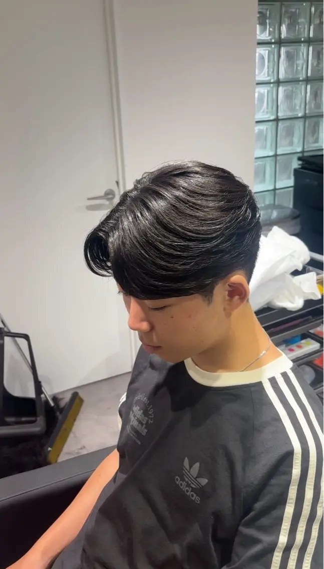 パーマ メンズ カット 縮毛矯正 メンズ縮毛矯正 ulus高森蓮のヘアスタイル