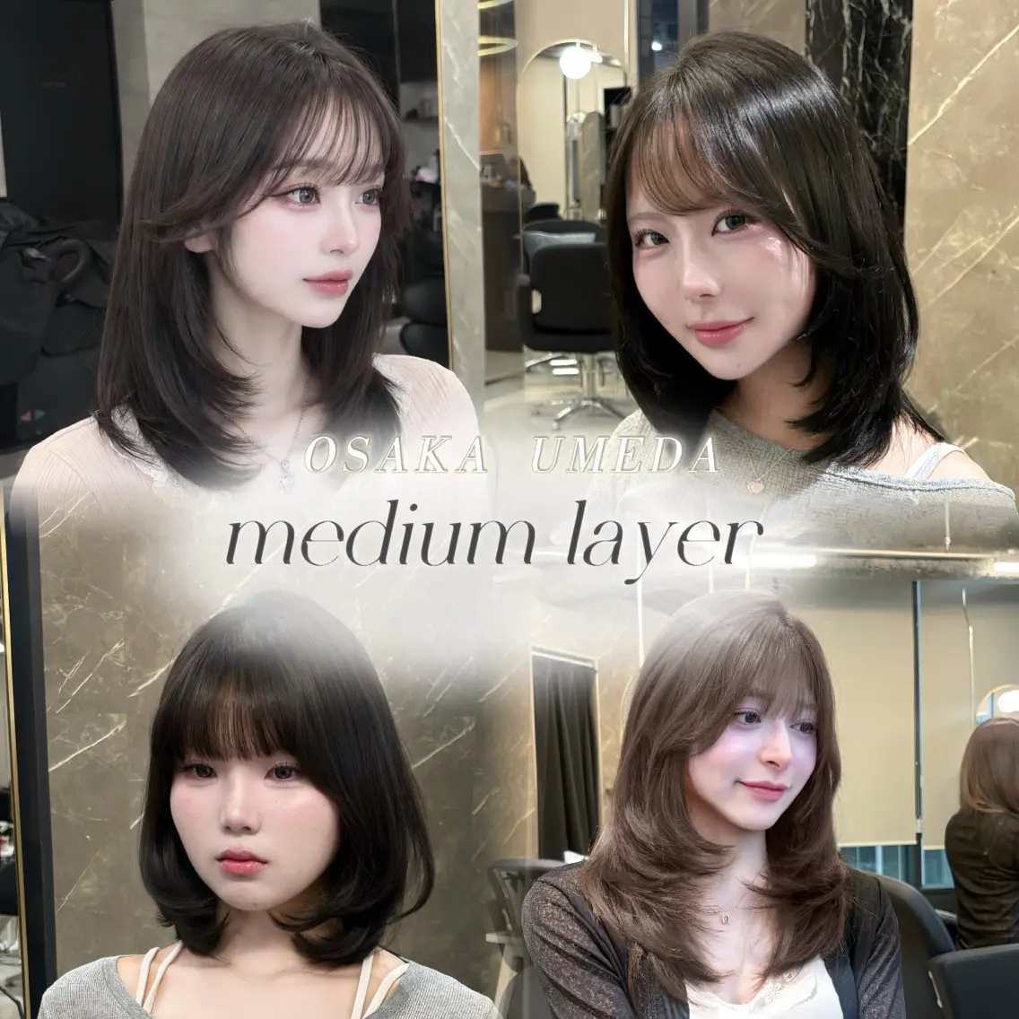 セミロング 似合わせカット 韓国レイヤー×艶 カラー/coco🩰のヘアスタイル