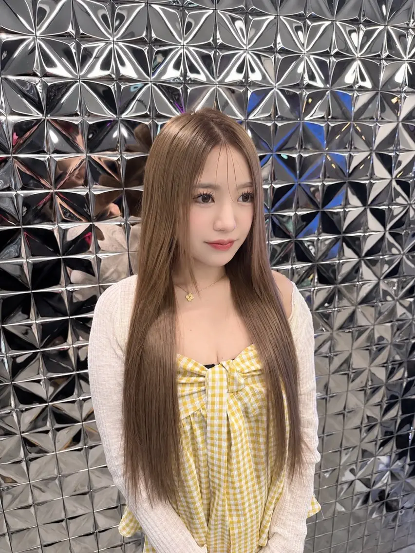 【無加工毛エクステ/バージンシルク限定】エクステ付けたままカラー¥9900の写真