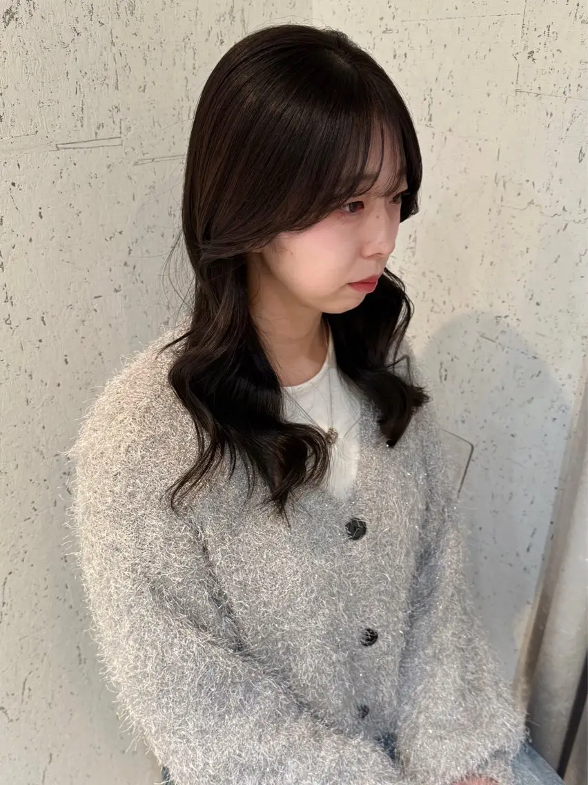 ミディアム カラー 透明感カラー カット ヘアカラー トリートメント mai / linoah˚✧のヘアスタイル