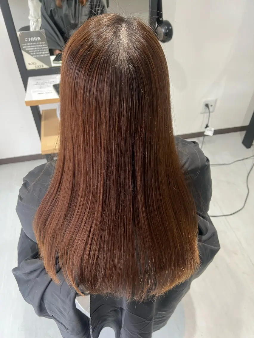 ロング カット 縮毛矯正 Teru Babaのヘアスタイル