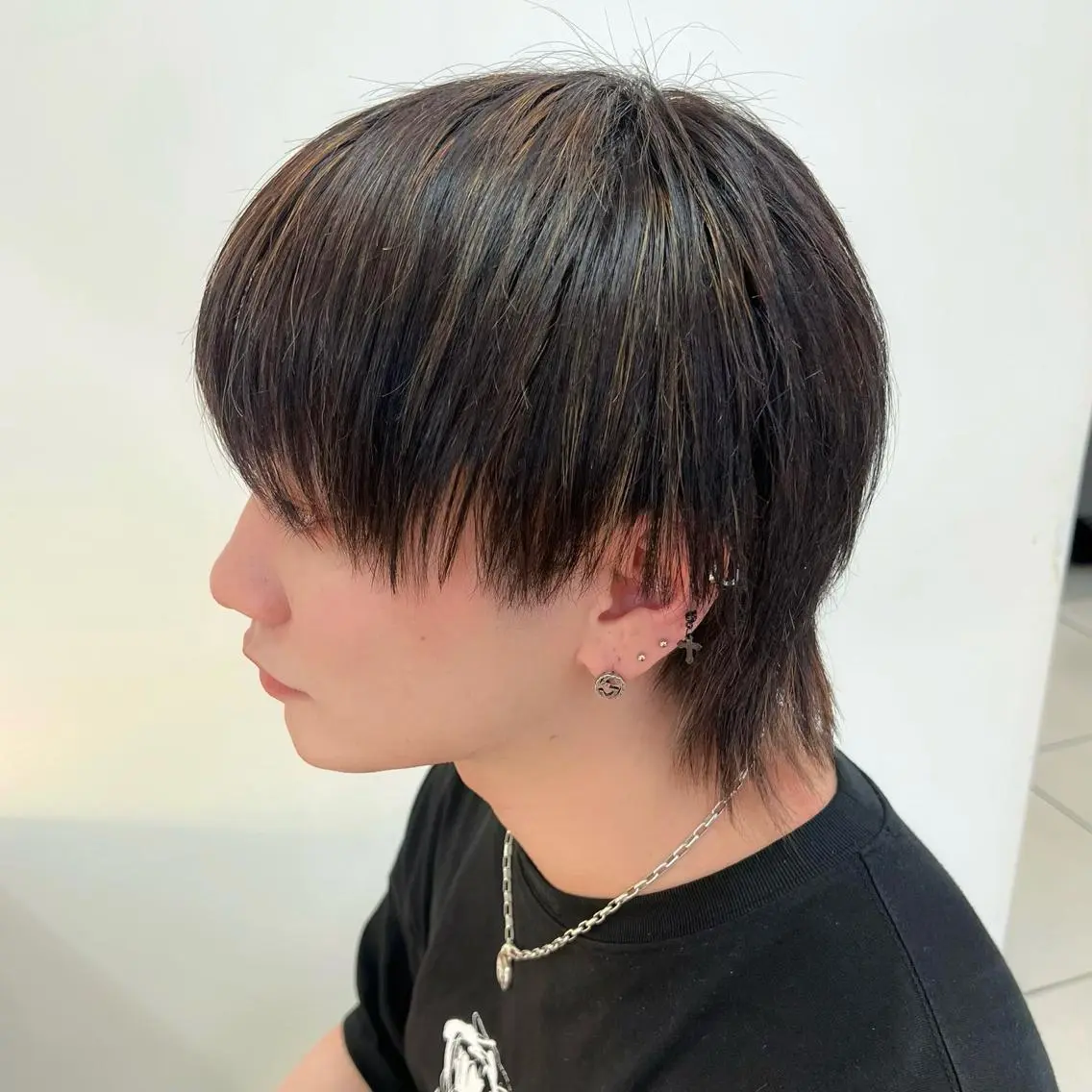 メンズ ヘアカラー トリートメント メンズ特化シャドウパ ーマラウンドマッシュのヘアスタイル