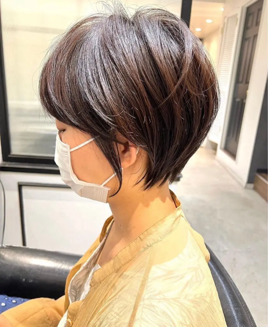 ショート くびれヘア ショートヘア TR付きカット無料✨ ✨いのうえもなみのヘアスタイル
