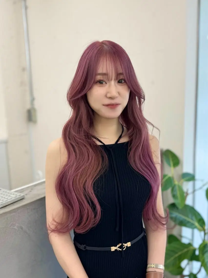 ロング カラー カット ヘアカラー トリートメント 🦋韓国系指名No1 店長/圓山 祐也🦋のヘアスタイル