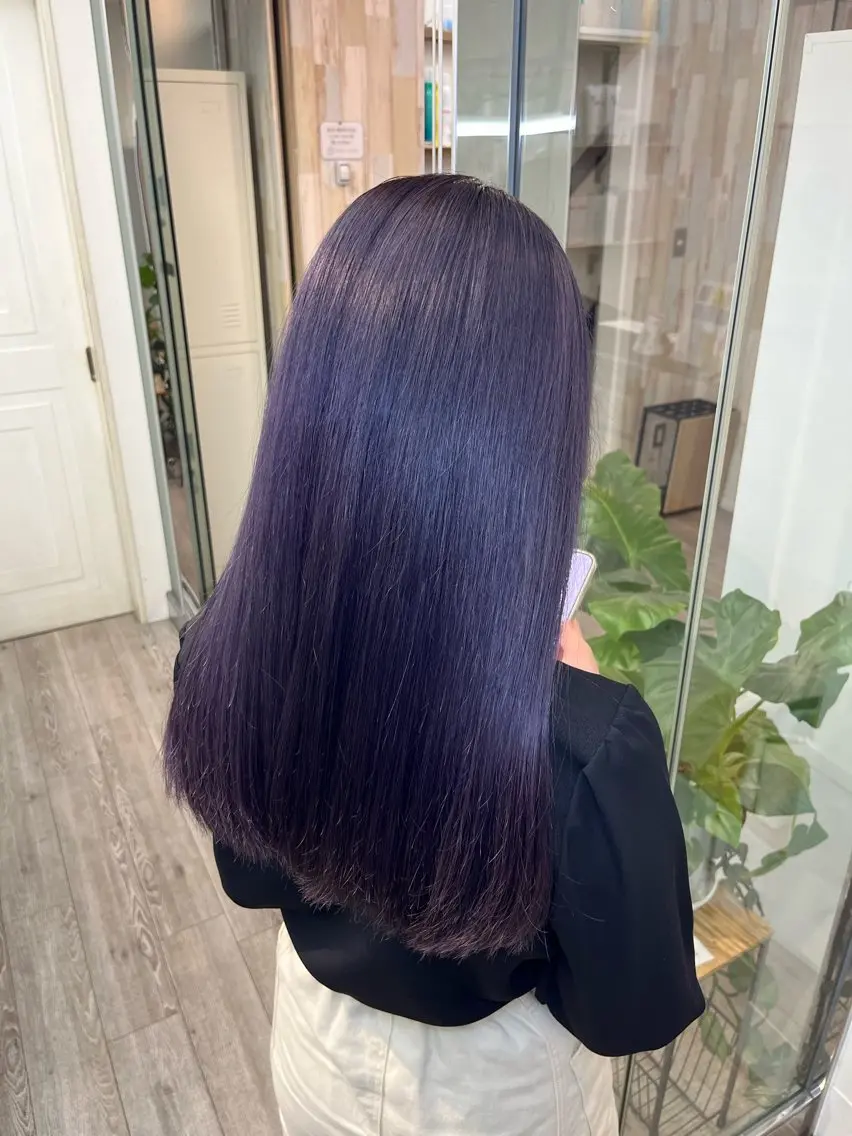 ロング カラー ダブルカラー ラベンダーカラー トリートメント カット ヘアカラー トリートメント 🦋レイヤー職人 猪瀬玲奈🦋のヘアスタイル