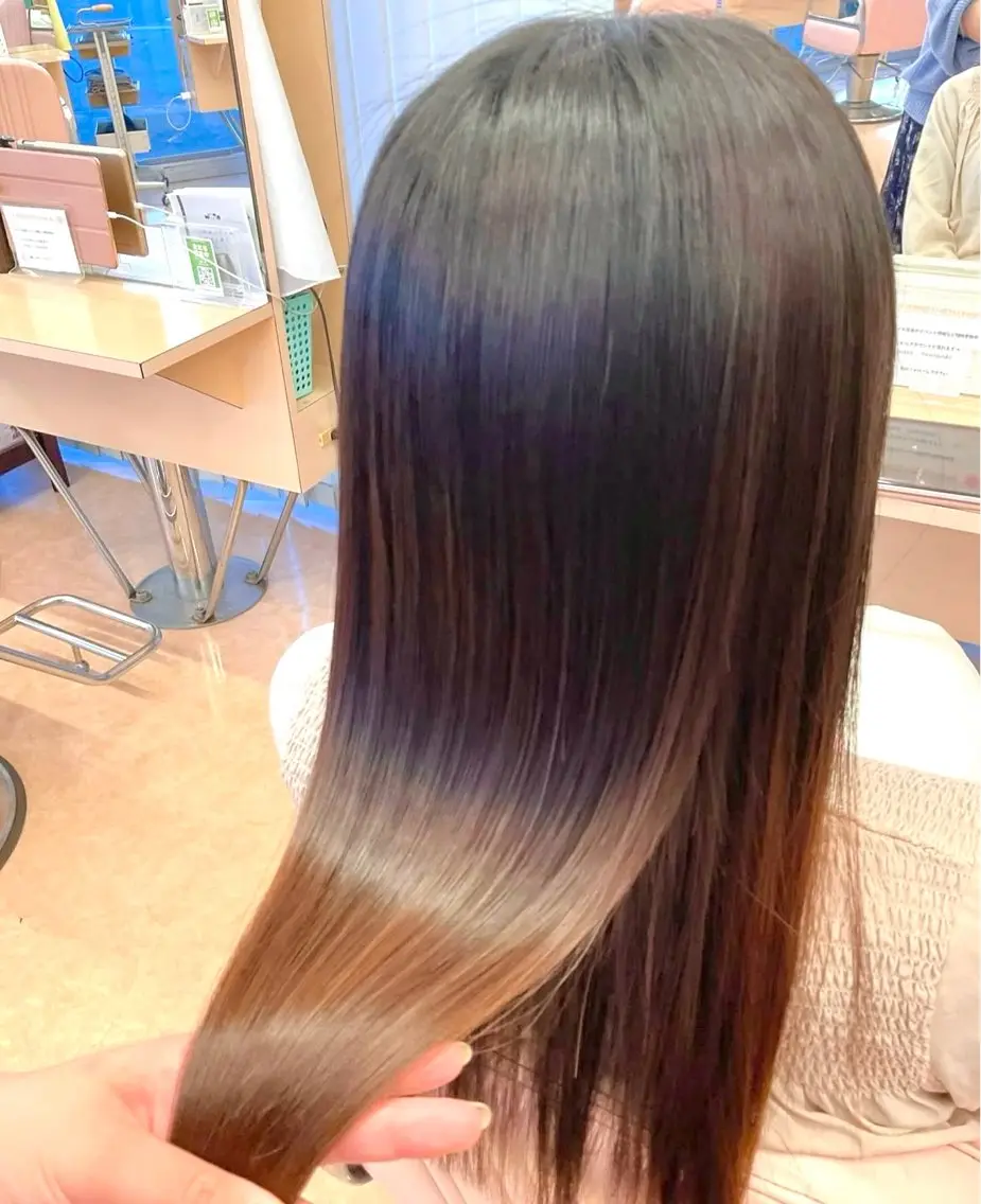【垢抜けプラン💋】ワンカラー🌈＋髪質改善トリートメント🫧の写真