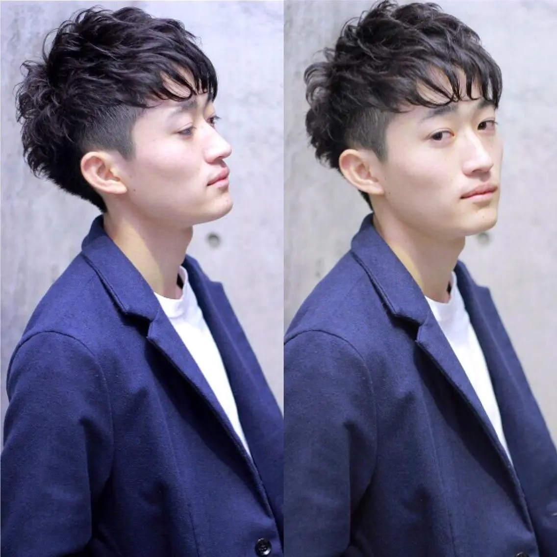 ショート パーマ メンズ ツーブロック 及川 光のヘアスタイル