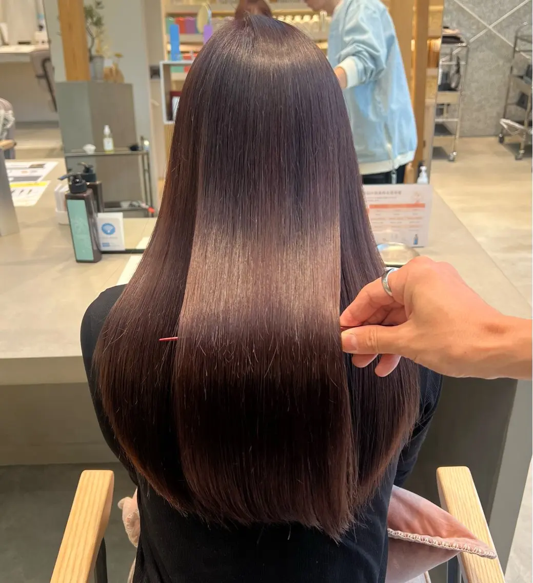 カラー ブラウンカラー ピンクカラー TEMIL HAIR 彩弥のヘアスタイル