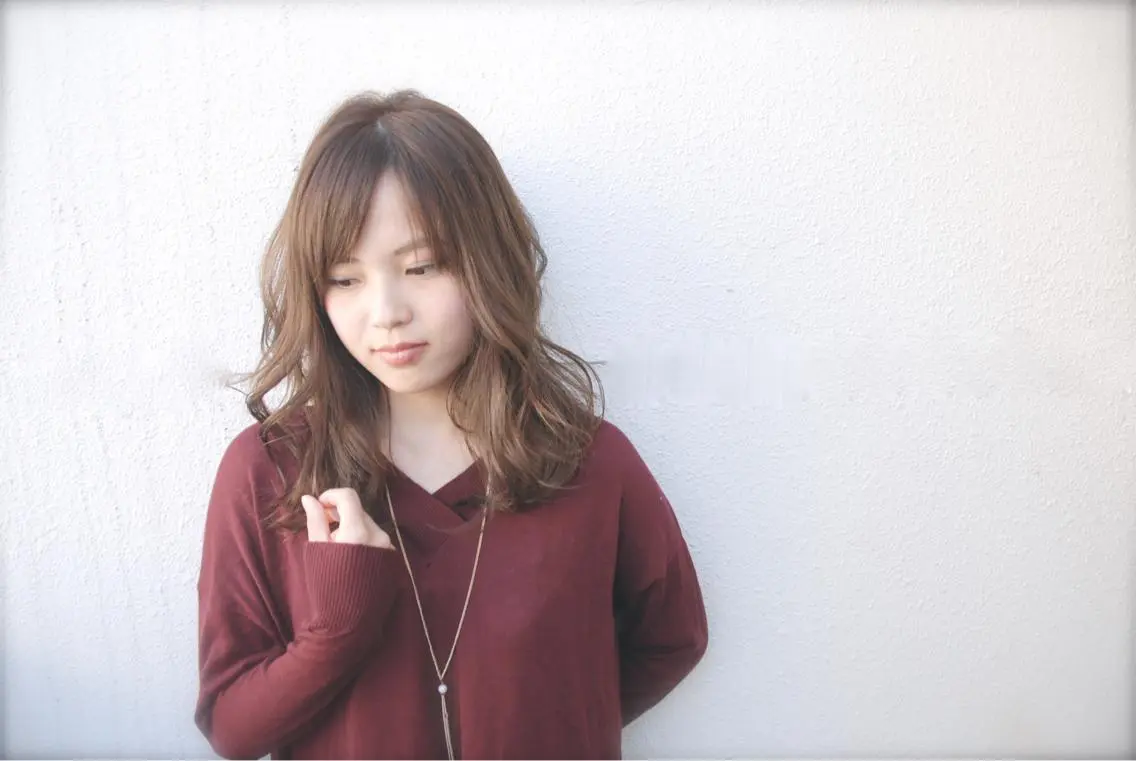 セミロング カラー アッシュ アッシュグレー アッシュグレージュ グレージュ インナーカラー/天神 ブリーチ/吉田のヘアスタイル
