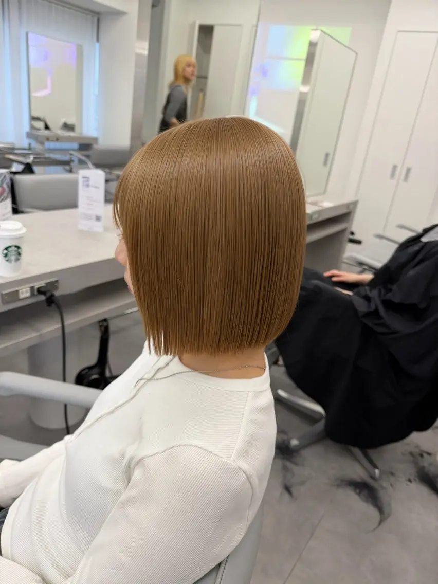 ミディアム カラー ヘアカラー 🧸🎀ブリーチ ‪栄🎀🧸かのんのヘアスタイル