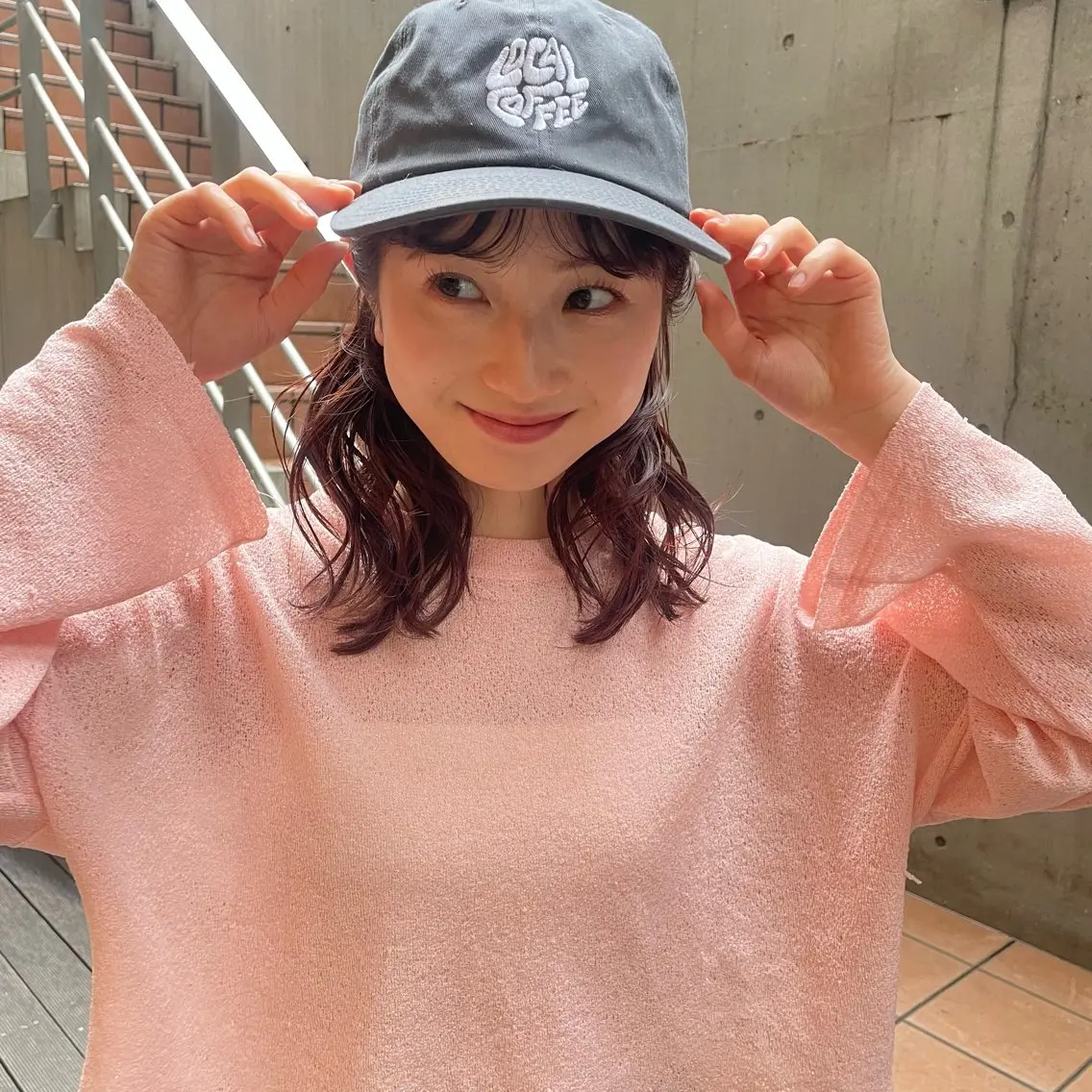 ミディアム パーマ カット パーマ 大橋 芽衣のヘアスタイル