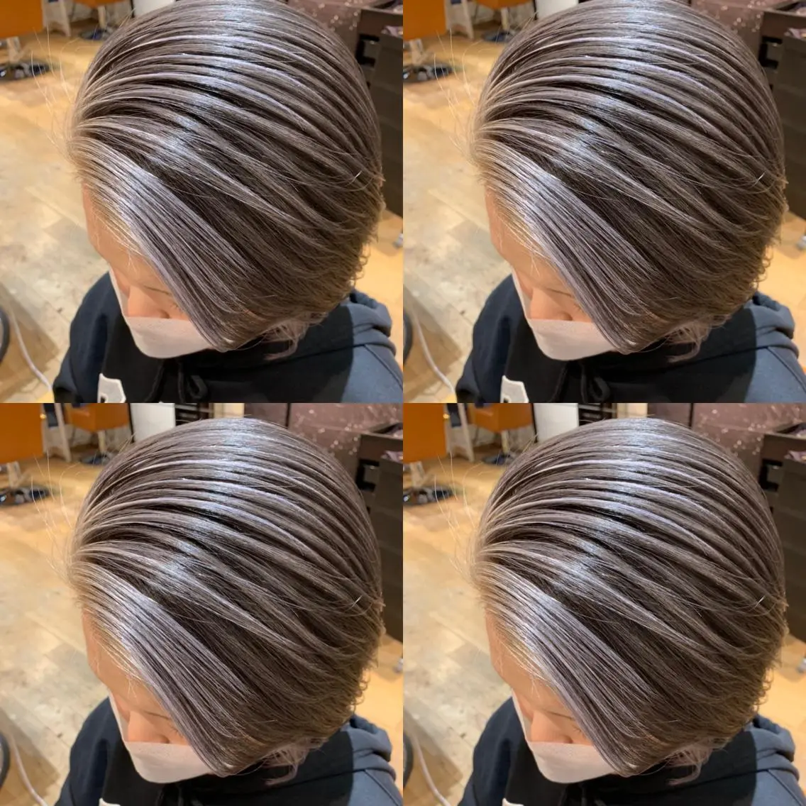 ショート カラー グレージュ カット ヘアカラー トリートメント ✨レイヤー/髪質改善 /縮毛矯正✨ナカムラのヘアスタイル