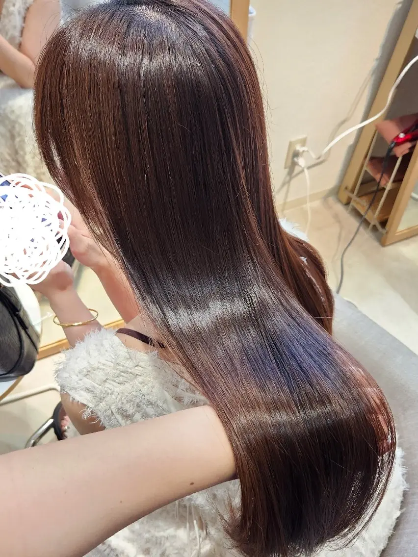 ロング 髪質改善 トリートメント 【縮毛矯正/髪質改善 カラー】yumiのヘアスタイル