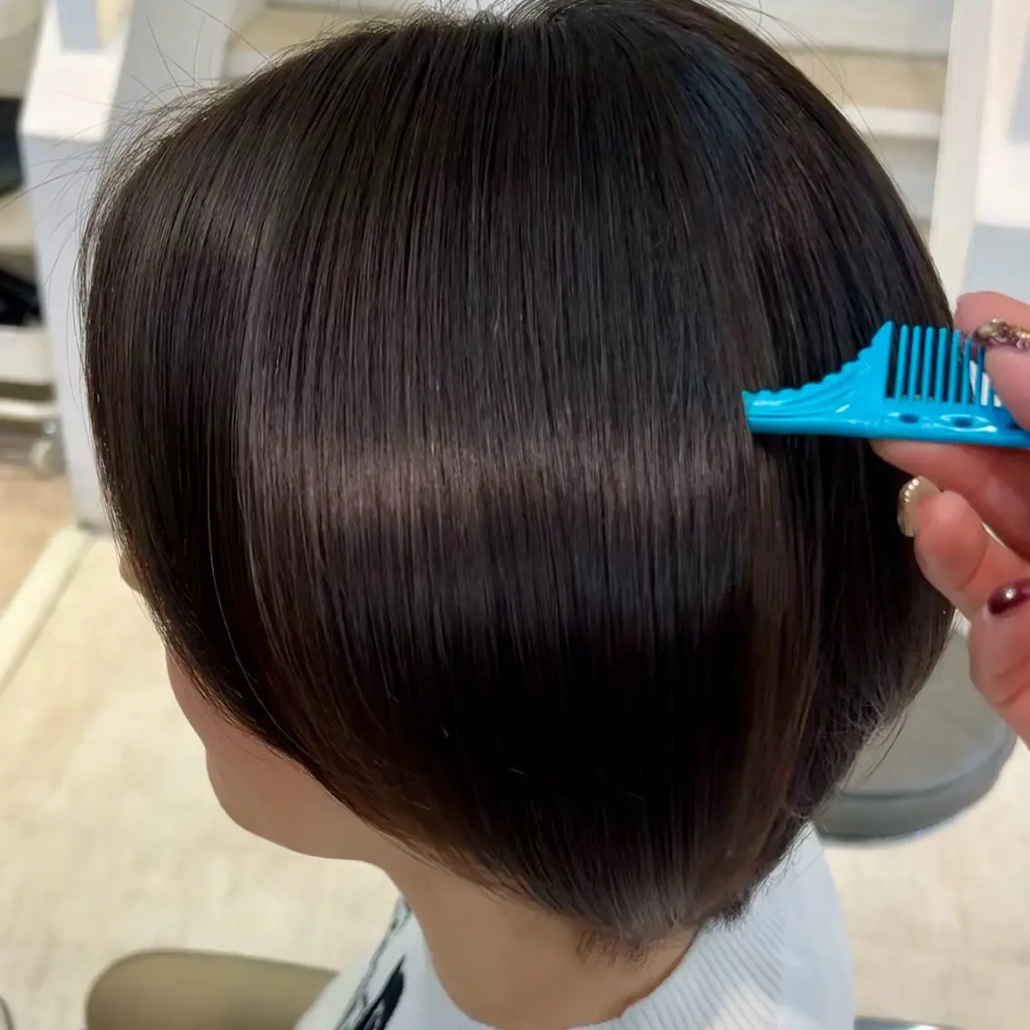 ショート カット 縮毛矯正 トリートメント レイヤー特化 渋谷美容師/れなのヘアスタイル