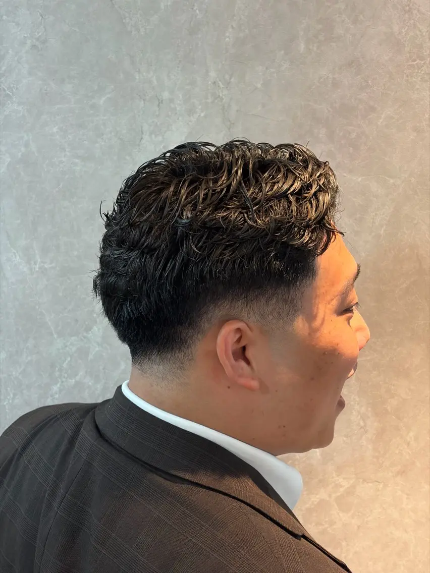 ショート パーマ メンズ 高橋 怜玖/仙台/長町のヘアスタイル