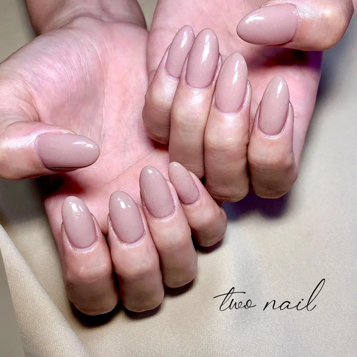 ネイル アートネイル ブラウン フットネイル ハート ニュアンスネイル ハンドネイル two nailのネイルデザイン