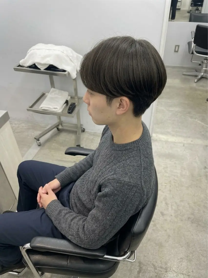 メンズ 縮毛矯正🫧透明感 カラー メンズカットのヘアスタイル