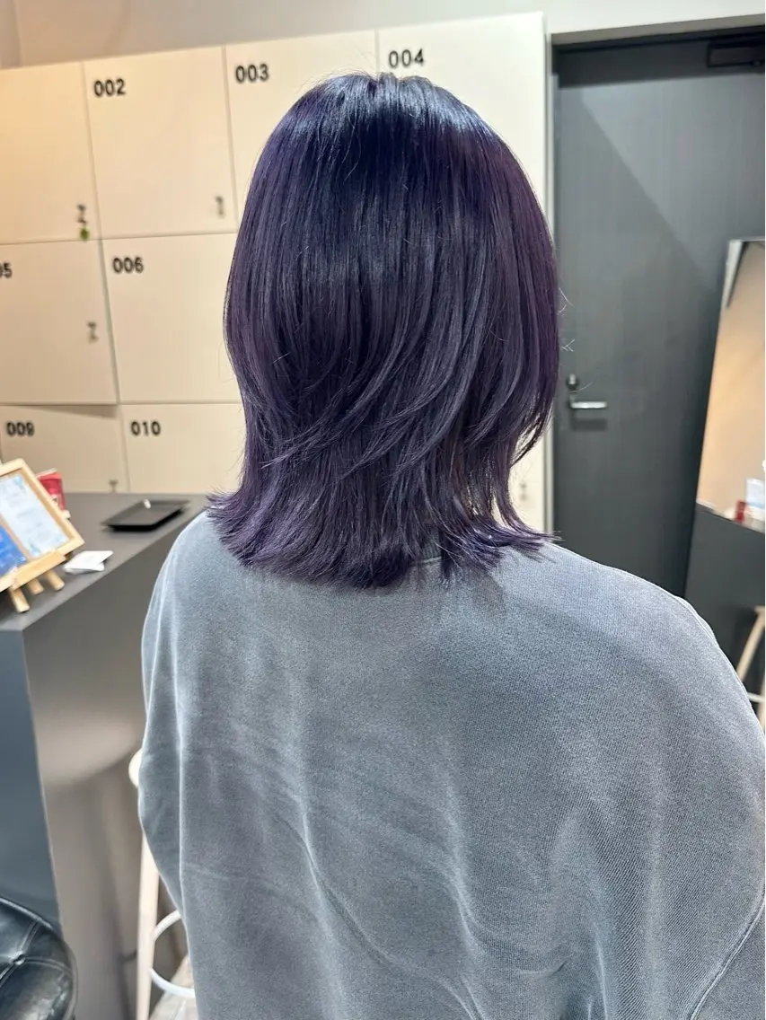 ミディアム カラー カット ヘアカラー トリートメント 透明感カラー/ボブ /佐藤伶のヘアスタイル