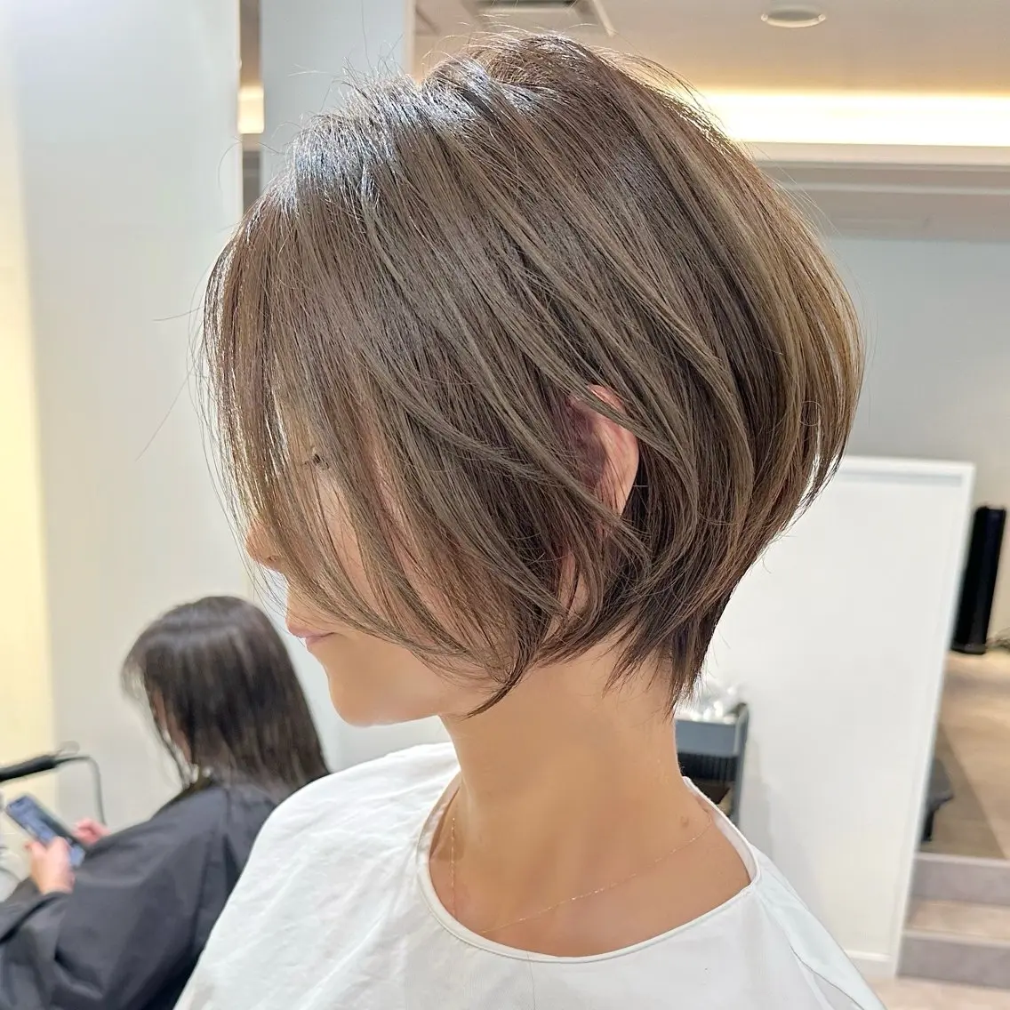 ショート カット ヘアカラー 朝ラク/大人ショート /銀座/若狭真央のヘアスタイル