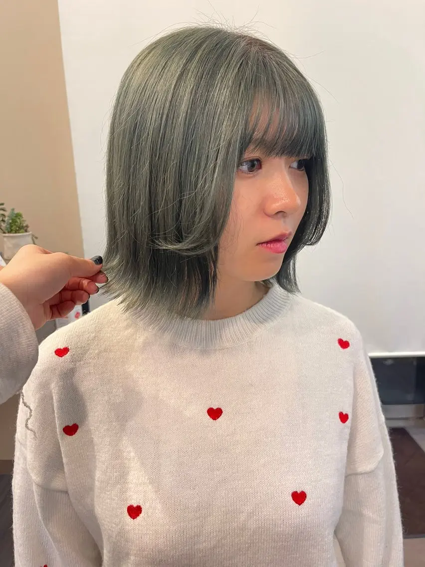 ショート カット ヘアカラー トリートメント 💎艶カラー髪質改善 💎🐇uraraのヘアスタイル