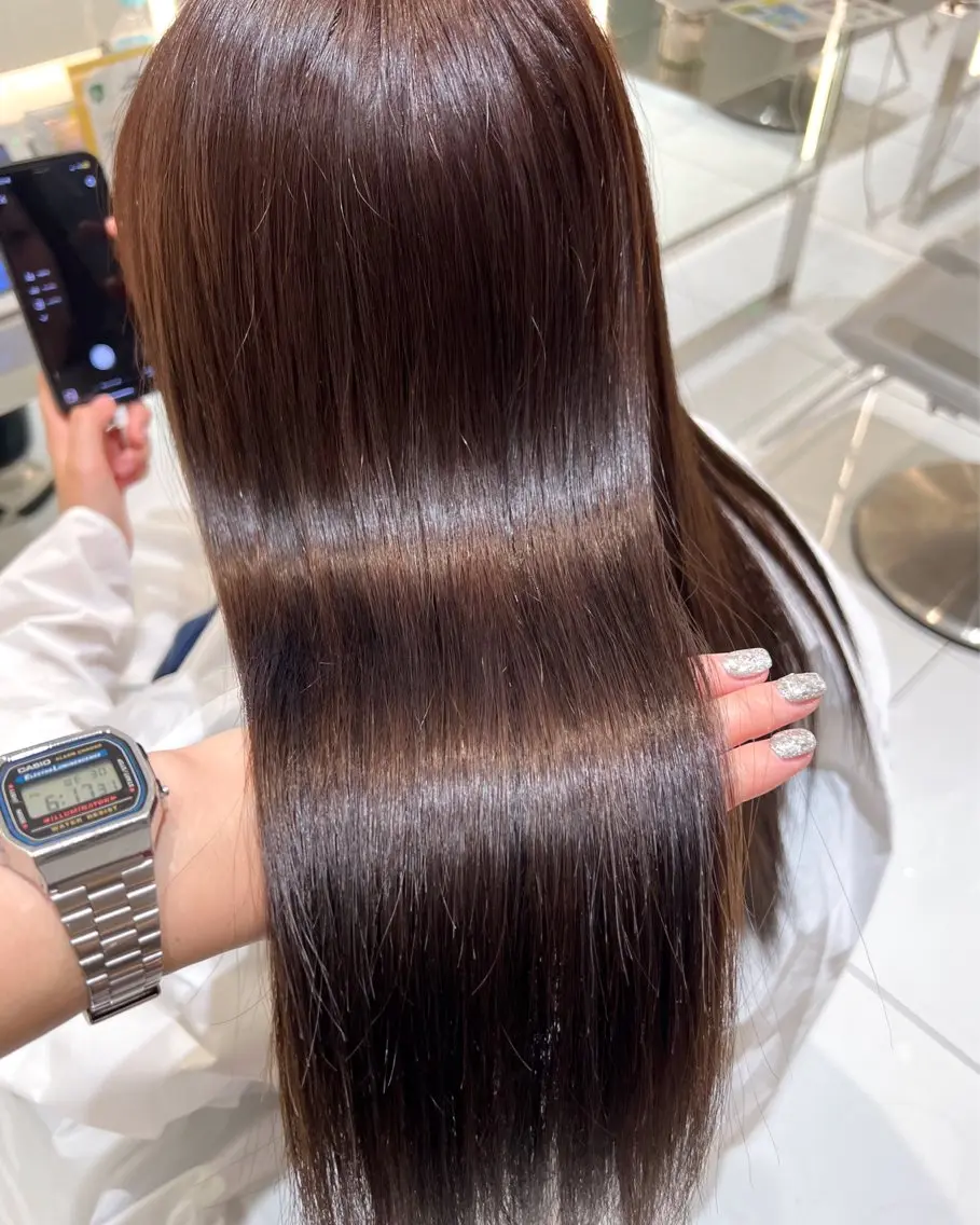 ロング カラー ブラウンカラー チョコレートブラウン ♡ KANON ♡のヘアスタイル