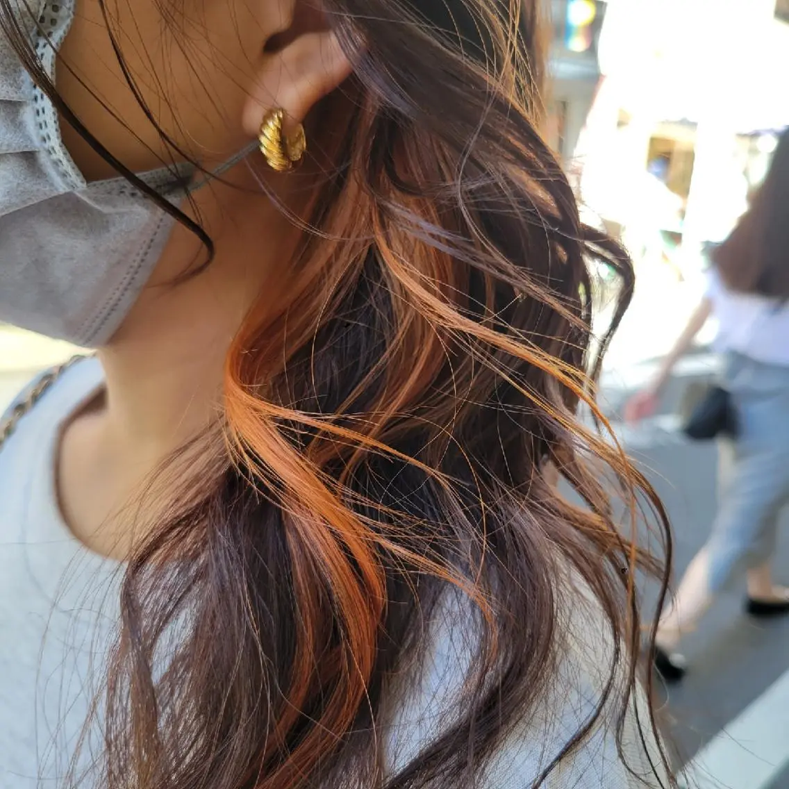 ロング ヘアカラー トリートメント 🇰🇷透明感×ハイ トーン🌟tomoのヘアスタイル