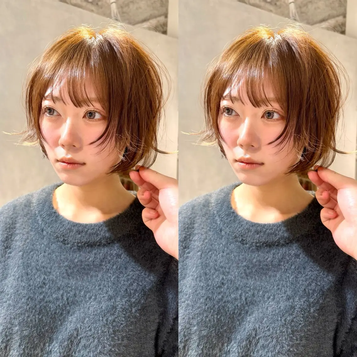 ショート カット ヘアカラー 骨格診断で絶対可愛い ✨丸みショート✨凌弥のヘアスタイル