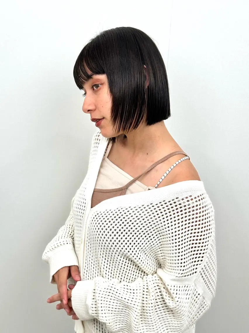 ショート 切りっぱなしボブ ボブ カット ショートが得意✂️ 藤城建太のヘアスタイル