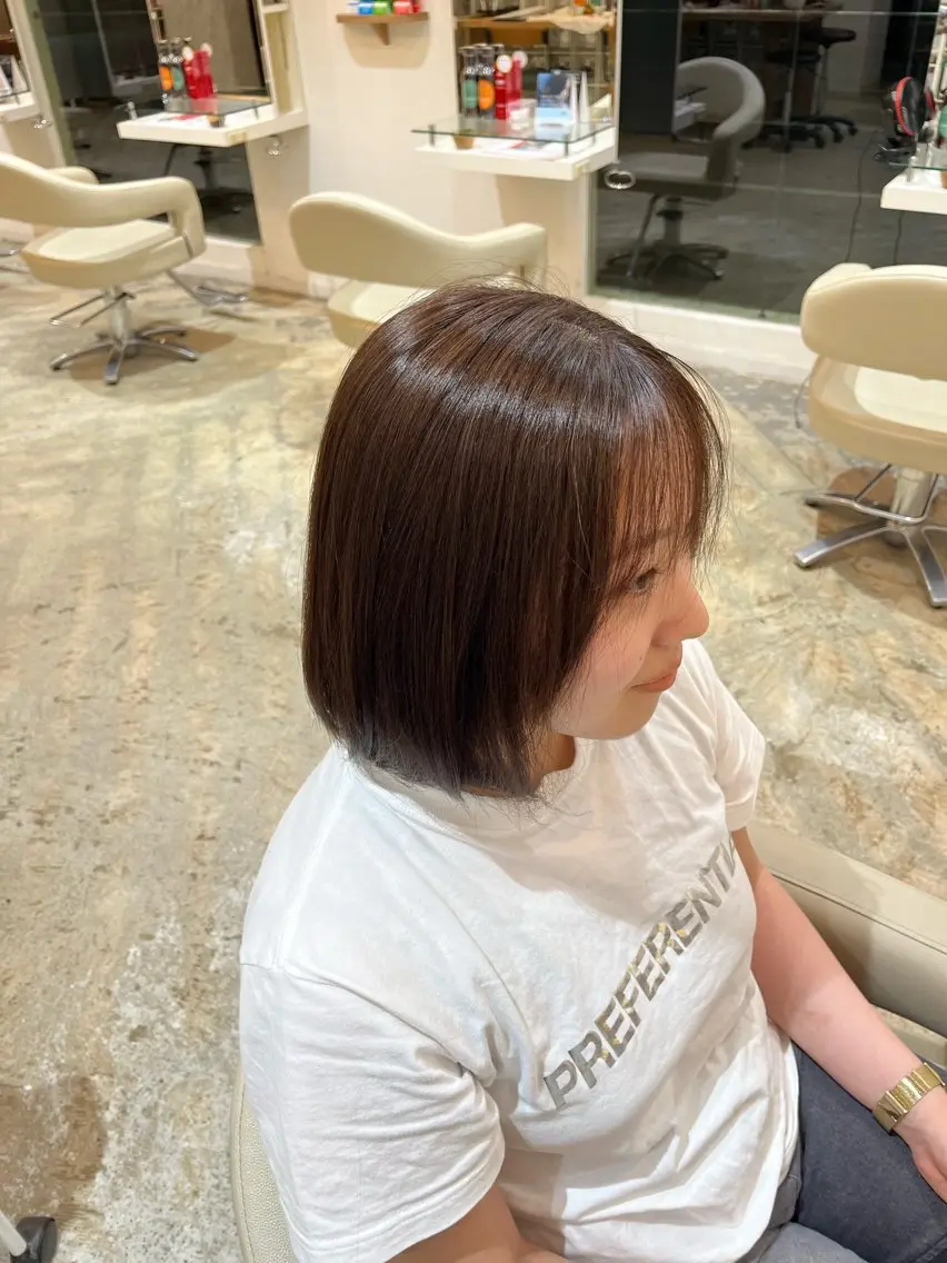 カラー 福島 怜奈のヘアスタイル