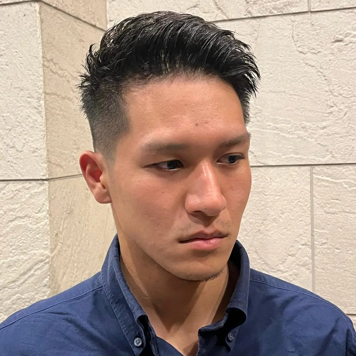 ショート メンズ フェードカット メンズパーマ スキンフェード カット 立川/メンズパーマ 厚進太郎のヘアスタイル