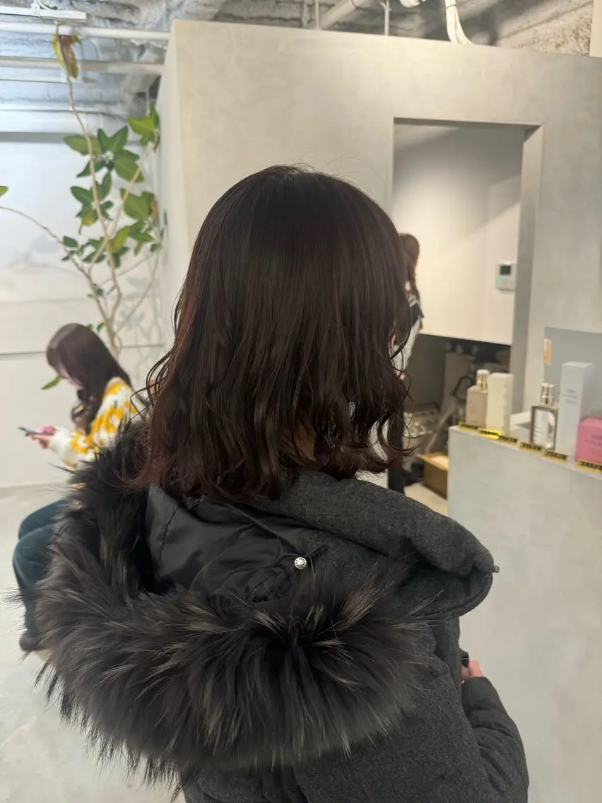 セミロング カット ヘアカラー トリートメント 新宿/顔周りカット +レイヤー=しずく♩のヘアスタイル