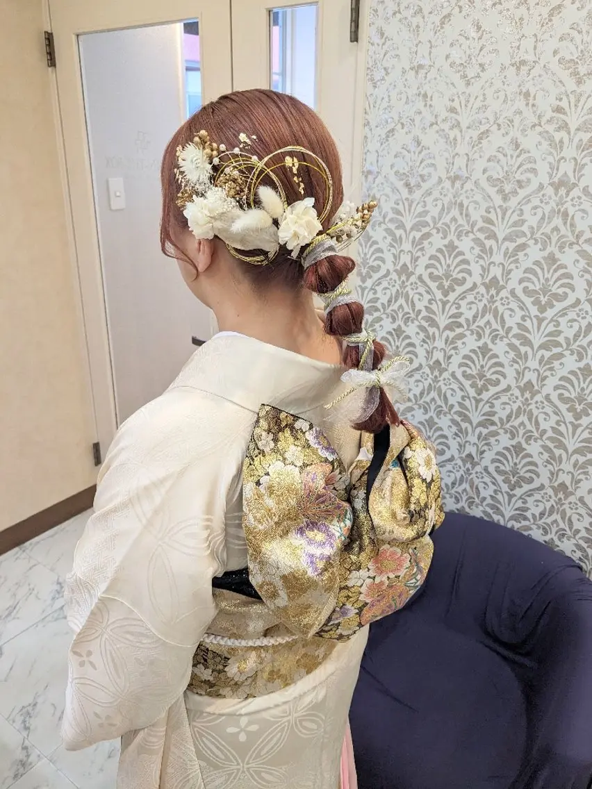 振袖着付けの写真