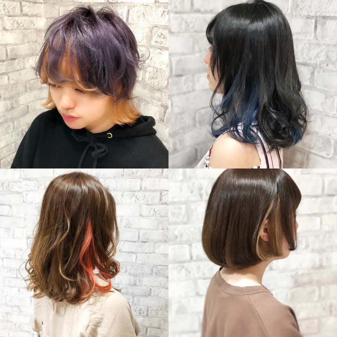 【縛って隠せる】メンテナンスカット&インナーカラー&トリートメント¥15500の写真