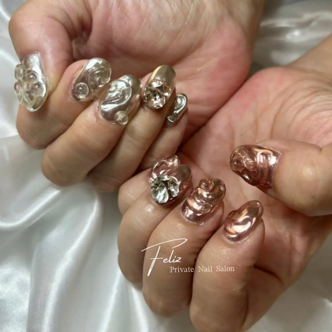 ネイル ハンドネイル フットネイル ハンドケア Feliz yuukaのネイルデザイン