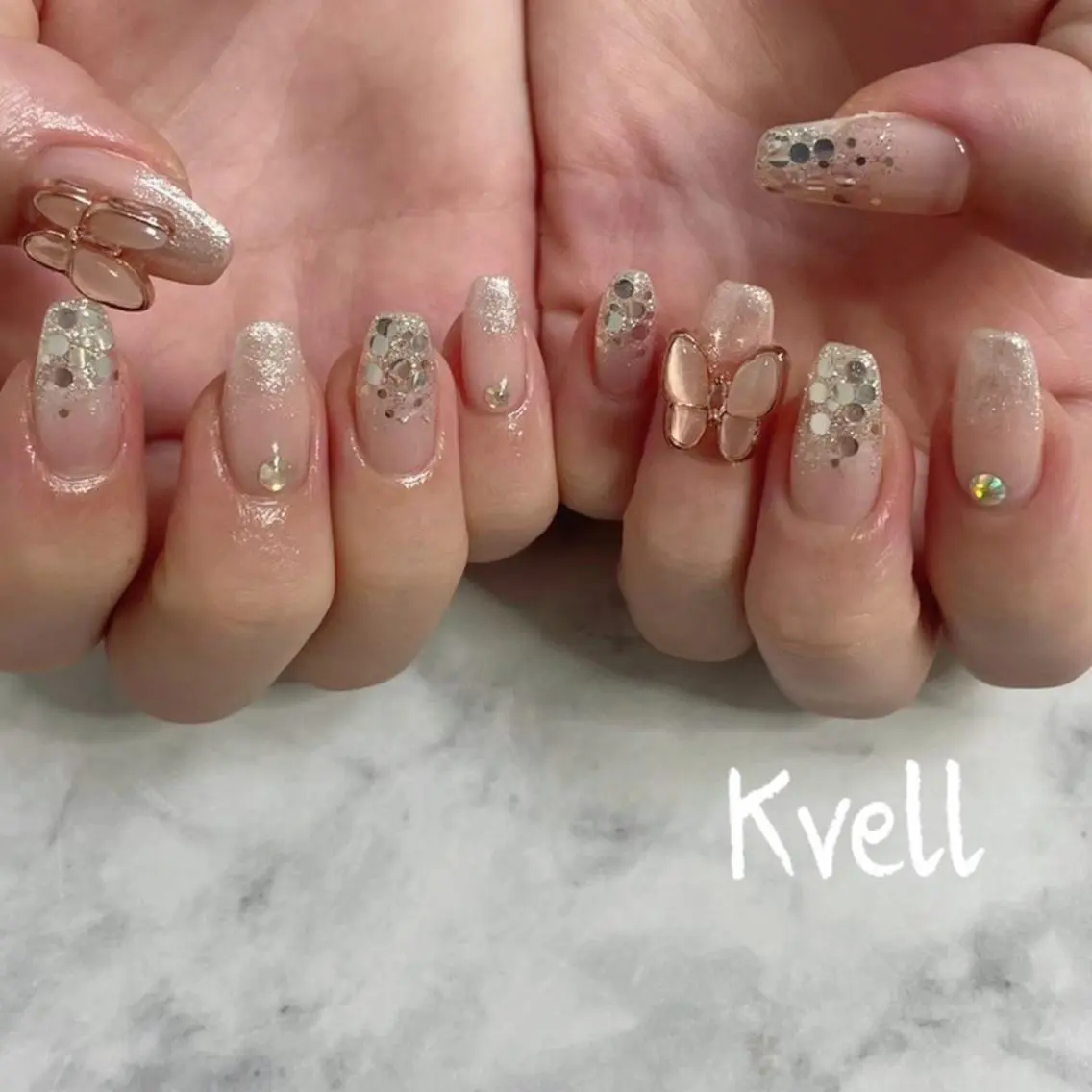 ネイル アートネイル ハンドネイル nailsalon Kvellのネイルデザイン