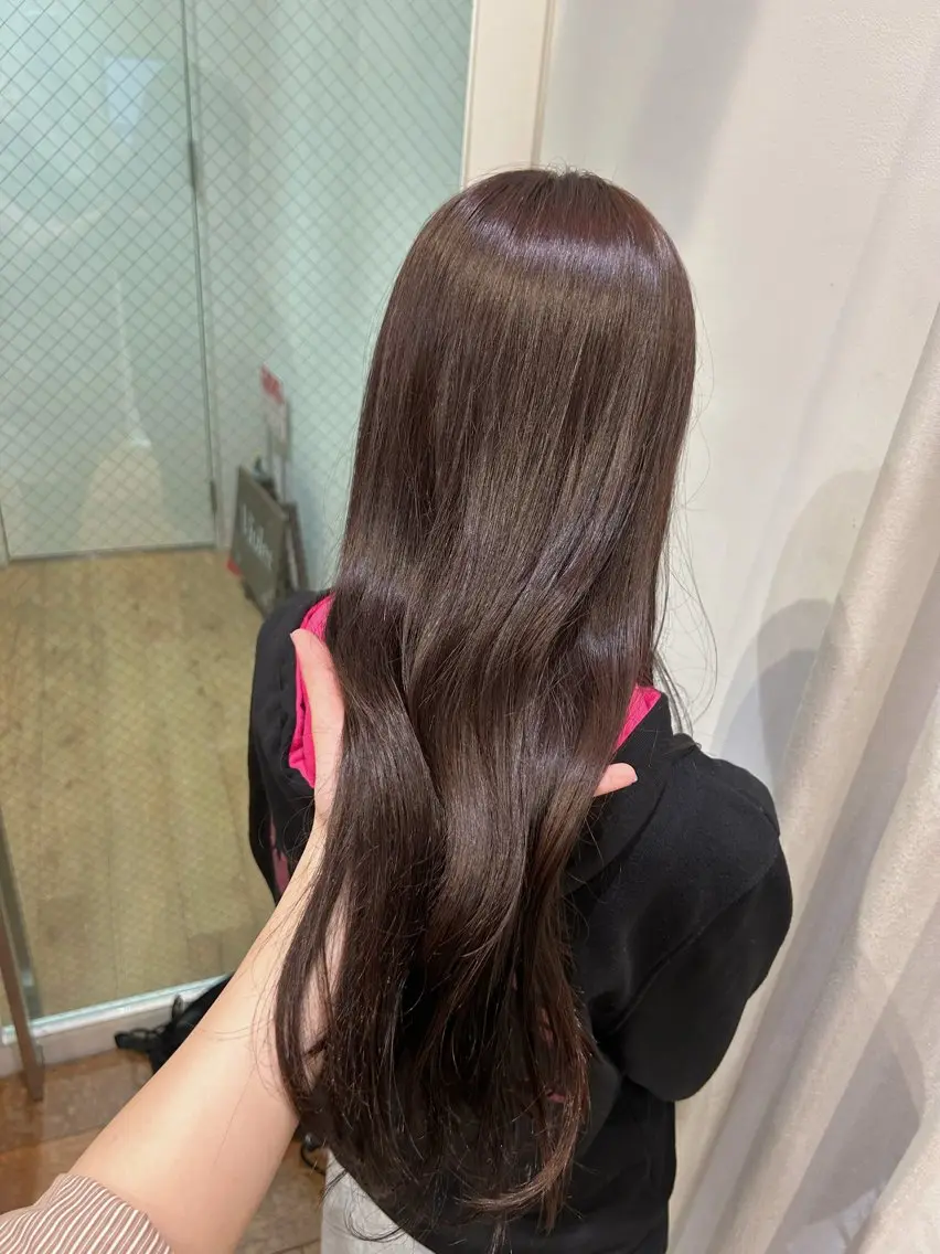 カラー ブラウンカラー ヘアカラー 市吉 杏奈のヘアスタイル