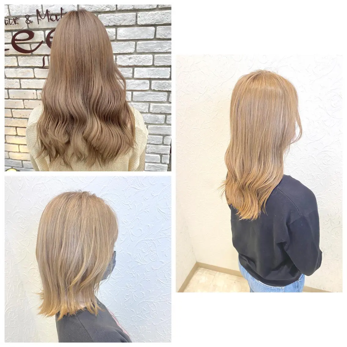 ミディアム カット ヘアカラー 【ブリーチ特化】 山崎 悠樹のヘアスタイル
