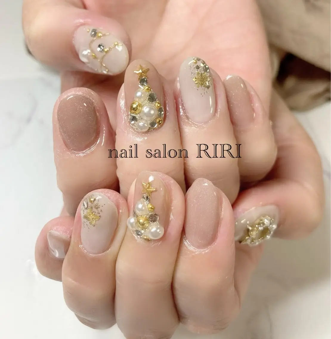 ネイル 冬ネイル クリスマス RIRI リリのネイルデザイン